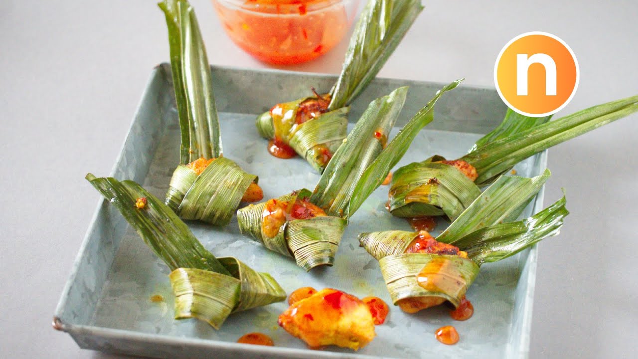 Pandan Fried Chicken | Ayam Pandan | Gai Hor Bai Toey | ไก่ห่อใบเตย [Nyonya Cooking]