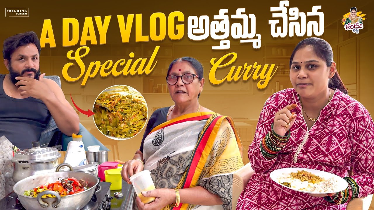 A DAY VLOG అత్తమ్మ చేసిన Special Curry నాకోసం 🤗 #madhureddyofficial #pregnant #family #viralvideo
