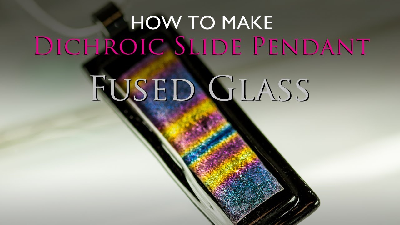 Creating a Fused Glass Pendant using Dichroic Slide in a Microwave Kiln