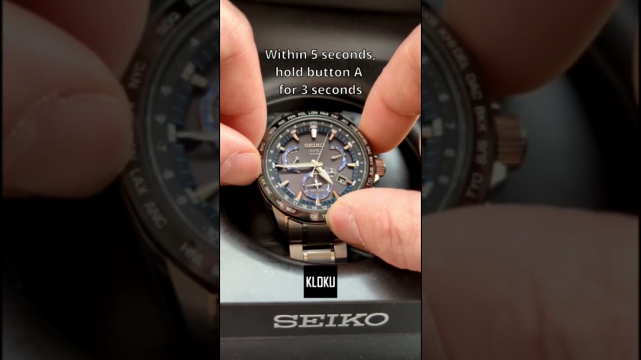 How to Turn on Daylight Savings Time on Seiko Astron GPS Solar SBXB101 85X3-0AS0