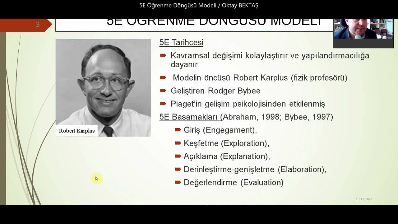 5E Öğrenme Döngüsü Modeli ve Uygulaması