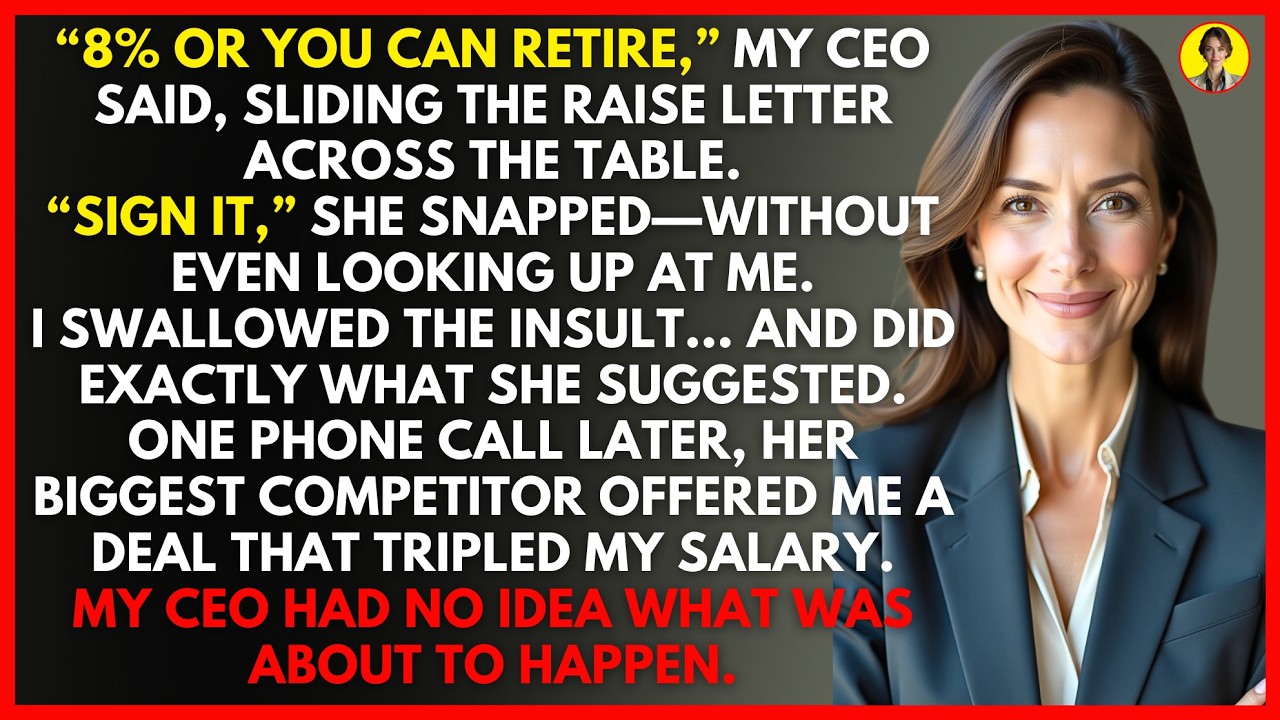 CEO Gave Me an 8% Raise or “Retire” — So I Took My Code to Her Biggest Rival…