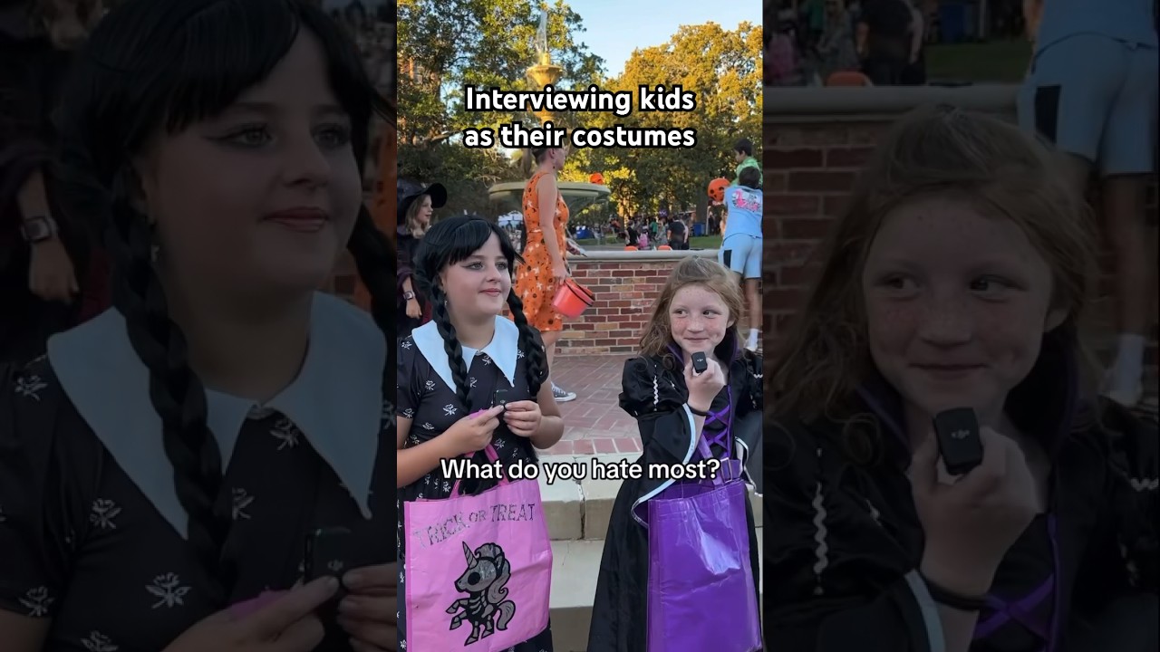 We interviewed kids as their Halloween costumes at our annual Boo at the U event! #TXWomans￼ 🎃