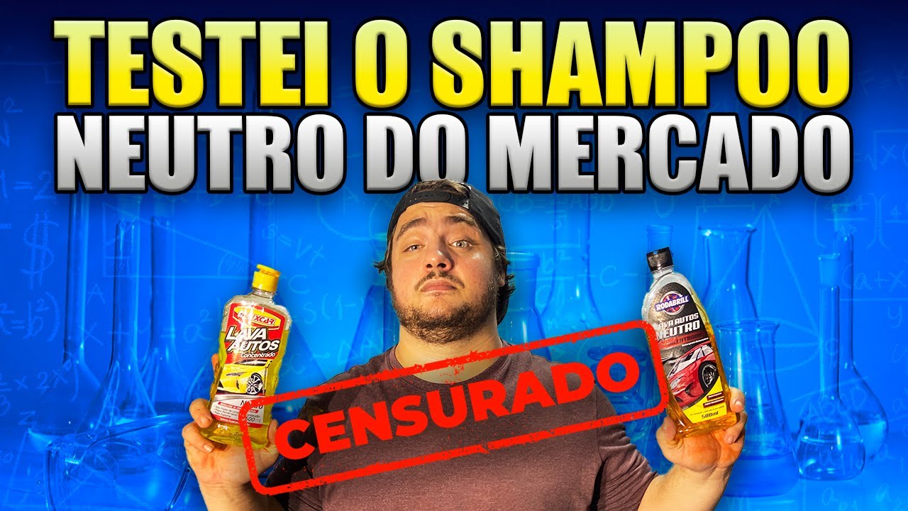 QUAL É O MELHOR SHAMPOO AUTOMOTIVO | TESTEI AO VIVO