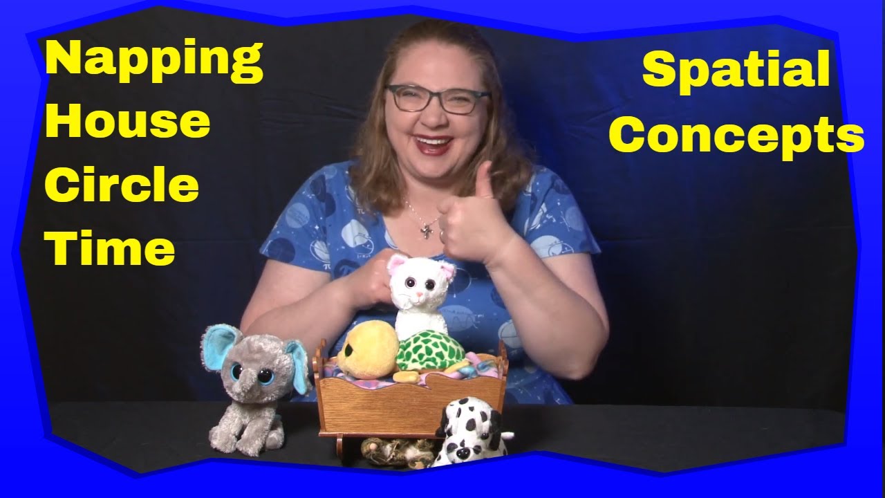 Preschool Spatial concepts, Directional Words, Sequencing - Napping House themed Circle Time