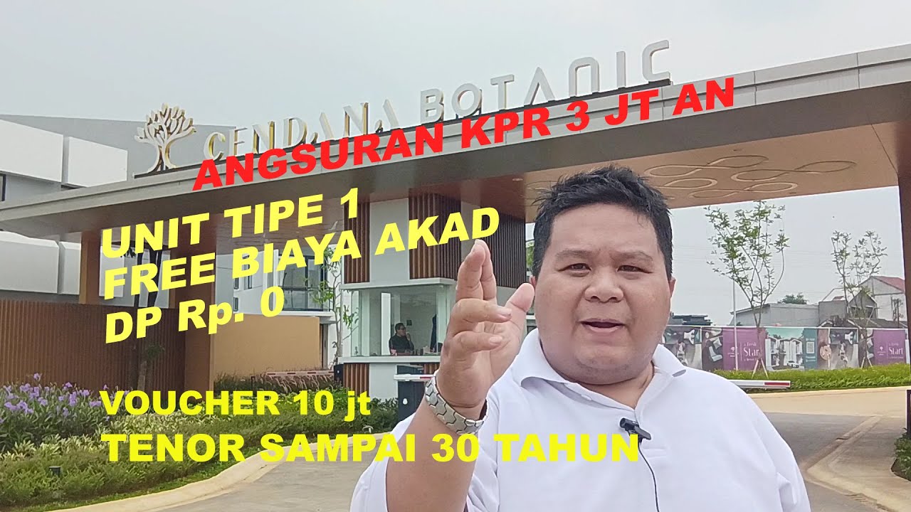 CENDANA BOTANIC LIPPO KARAWACI, RUMAH MINIMALIS 2 LANTAI KPR MULAI DARI 3JT AN DI TANGERANG || POV