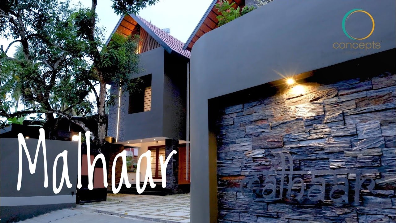Malhaar- a beautiful modern courtyard house in Kottayam