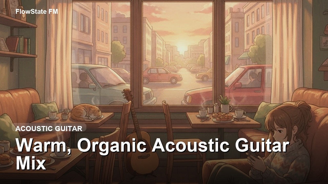 Acoustic Guitar BGM Mix для кафе 【1.5 Hours】
