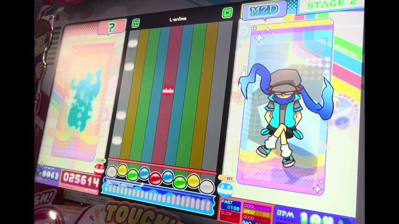 ※直撮り L-an!ma N(Lv34) 【pop'n music】