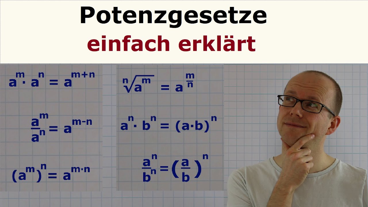 Potenzgesetze - einfach erkl&auml;rt
