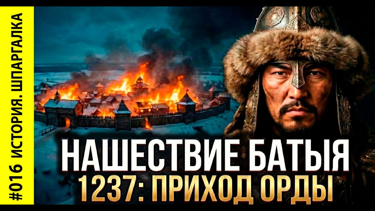 Батыево нашествие: Как пала Русь? Хроника катастрофы 1237–1240 [за 16 минут]