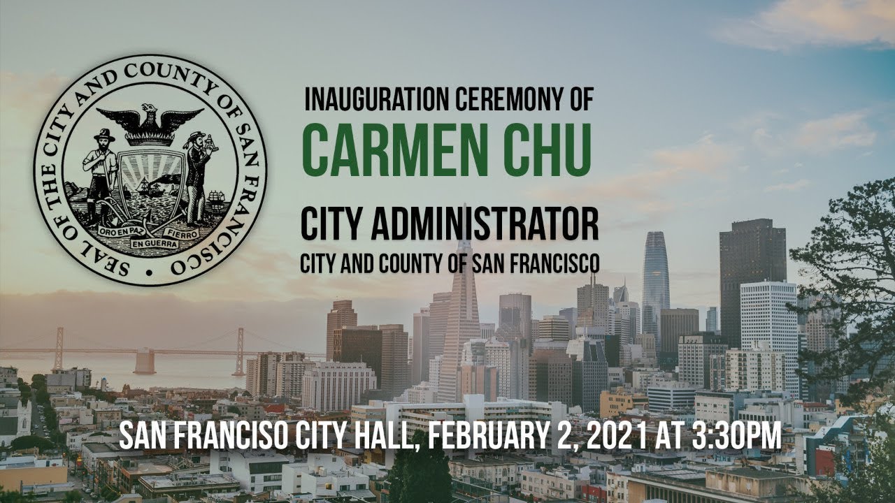 City Administrator Carmen Chu, Inauguration Ceremony