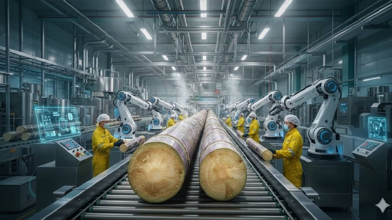How Sugarcane Bagasse Straws Are Mass-Produced in U.S. Factories (Full Process)