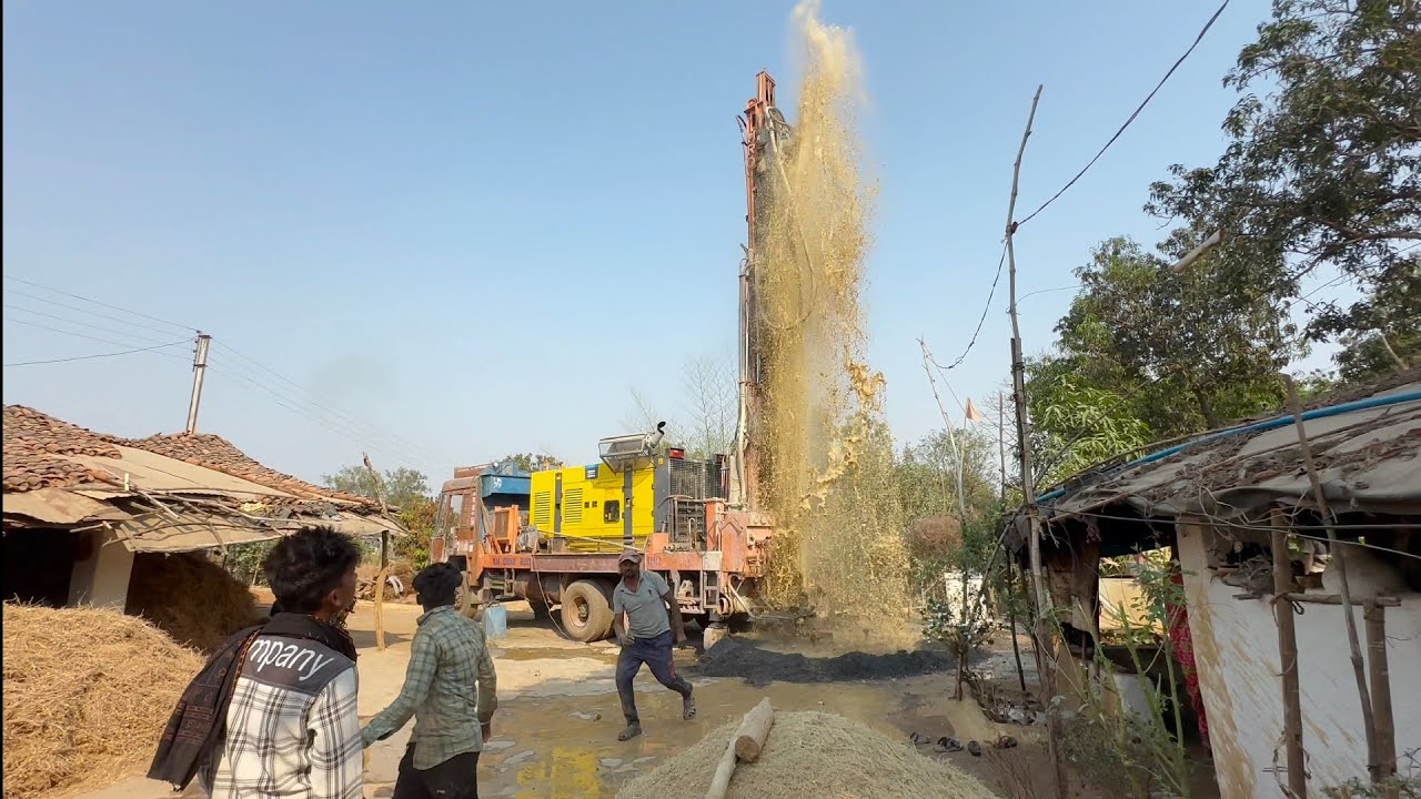 Borewell Drilling 3Hp Water Journey | 195 Feet Deep | Borewell Drilling Only Water
