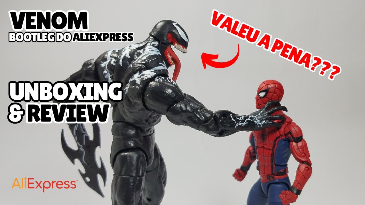 VALEU A PENA??? Venom Marvel Legends BOOTLEG UNBOXING & REVIEWS PT/BR