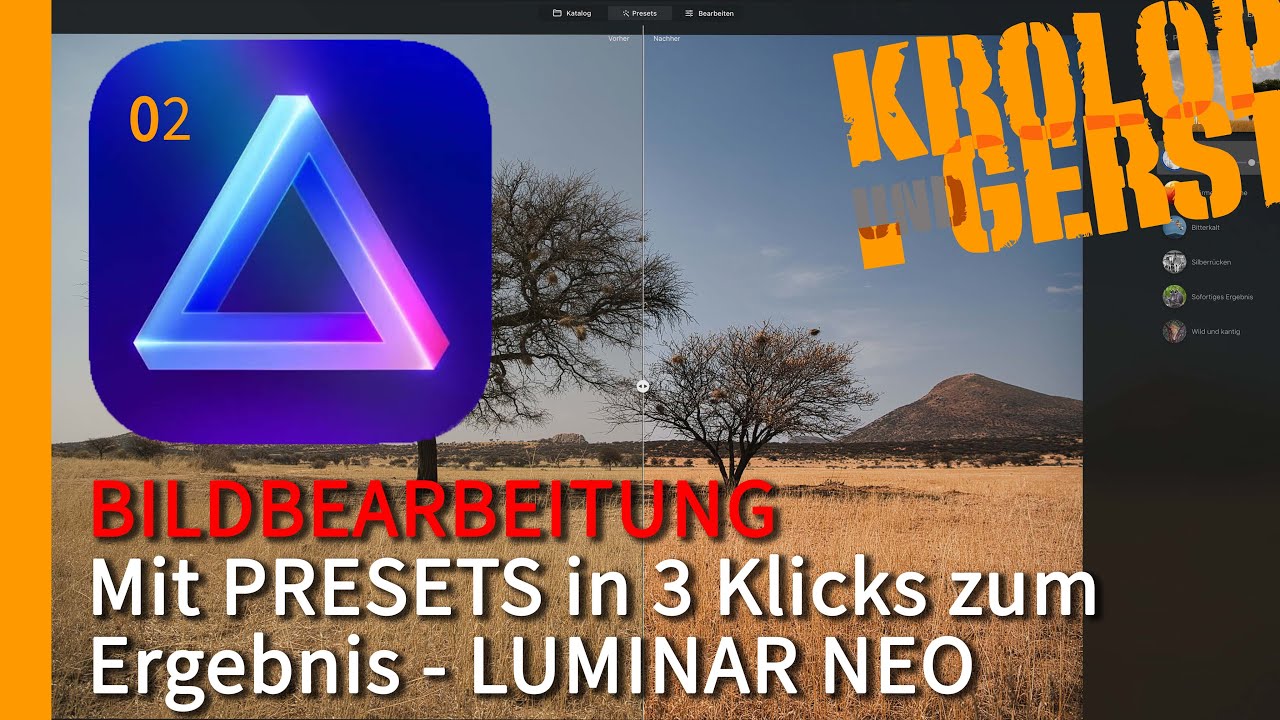 Mit Presets in 3 Klicks zum Ergebnis - LUMINAR NEO 📷 Krolop&Gerst