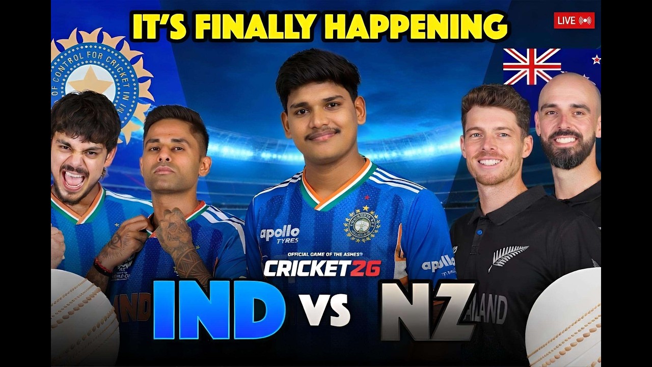 🔴 INDIA VS NEW ZEALAND T20 CRICKET MATCH | CRICKET 26 GAMEPLAY✌🔥🏏🏏😱😱 #t20 #t20worldcup #t20cricket