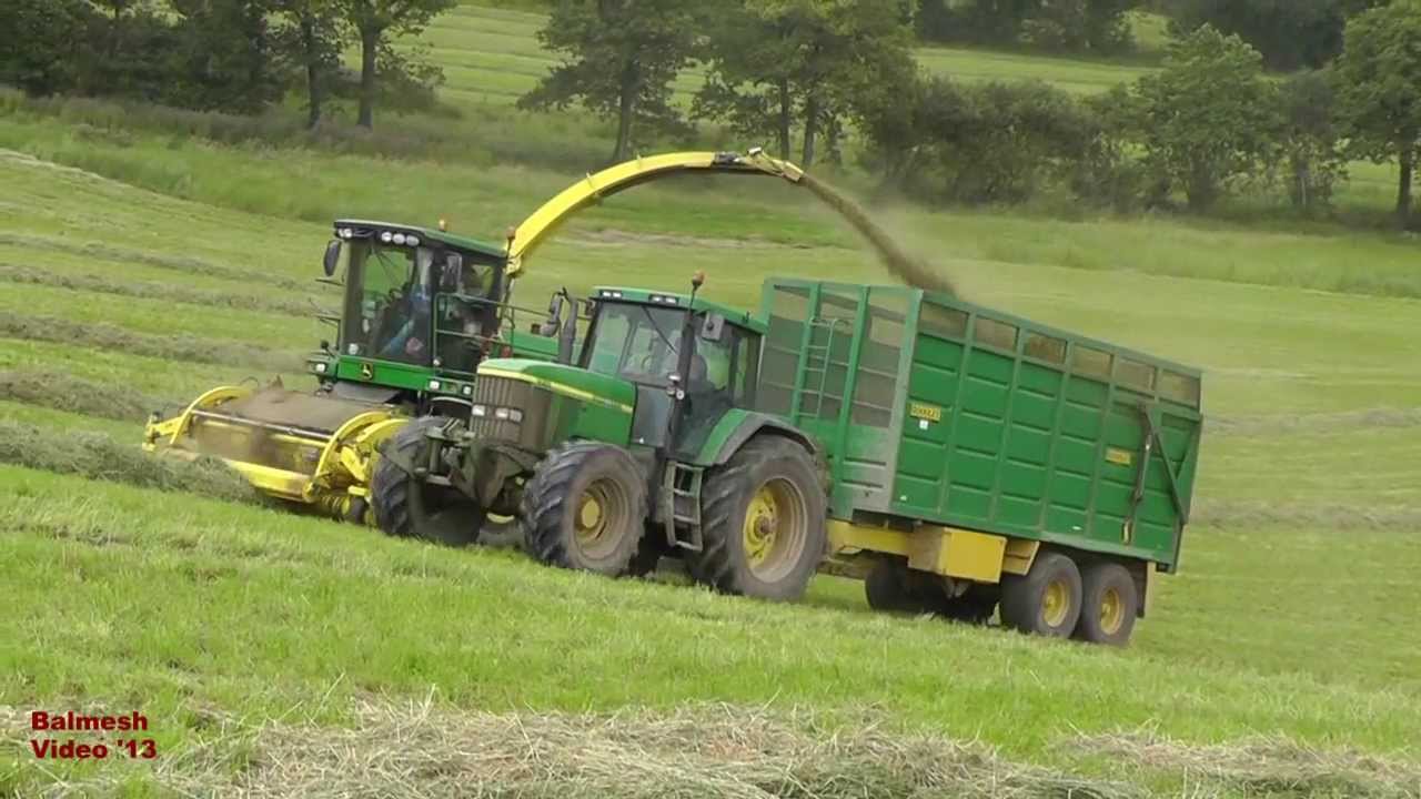 Silaging with John Deere 7950. - Silage on the Hill.