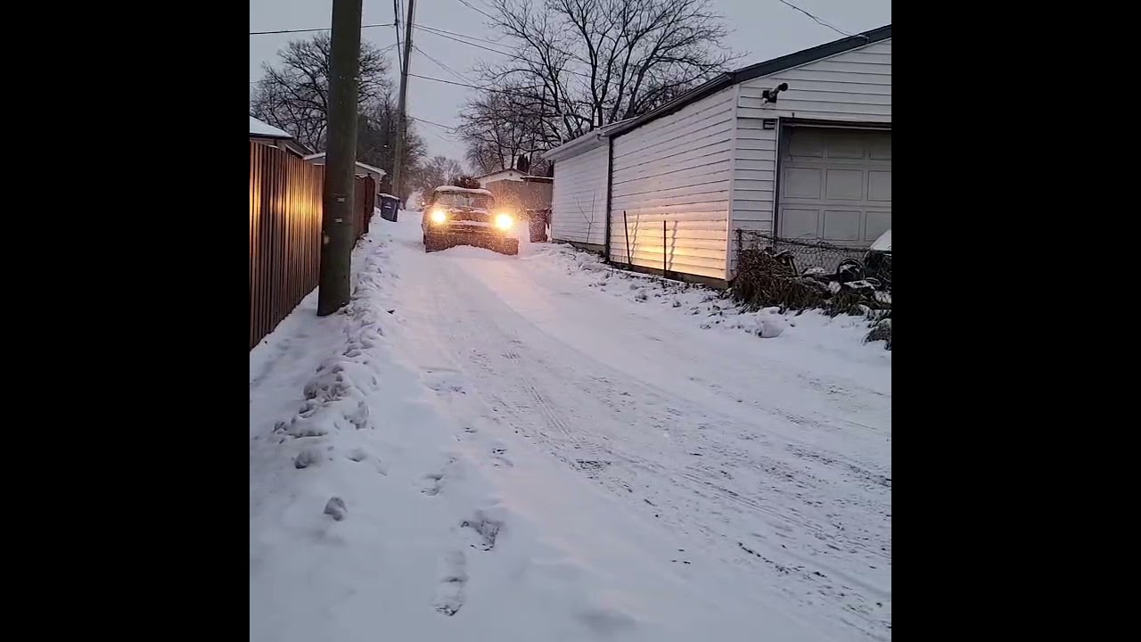 Testing My 1957 Chevy Snow Plow. Yes My 1957 SNOW PLOW!