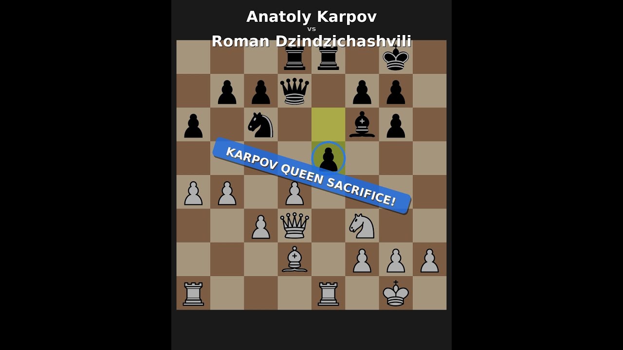 Anatoly Karpov vs Roman Dzindzichashvili | URS-ch39