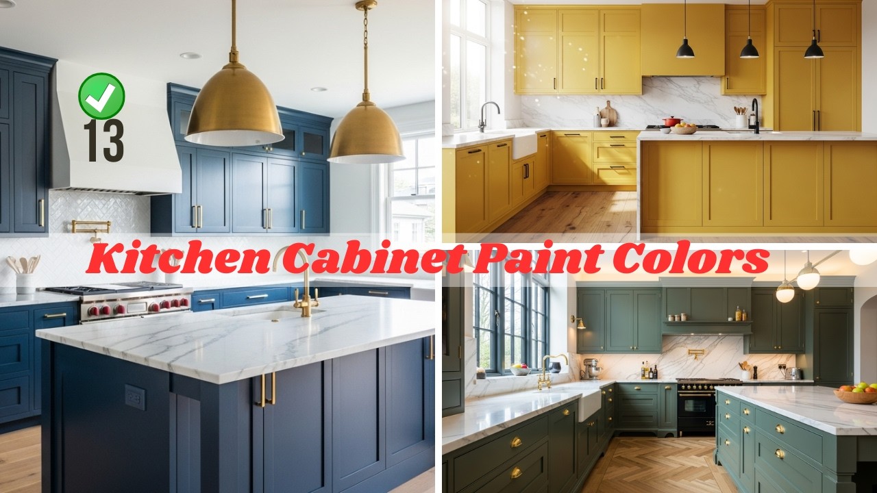 13 Kitchen Cabinet Paint Colors That Look STUNNING in Any Kitchen | Timeless & Modern Color Ideas