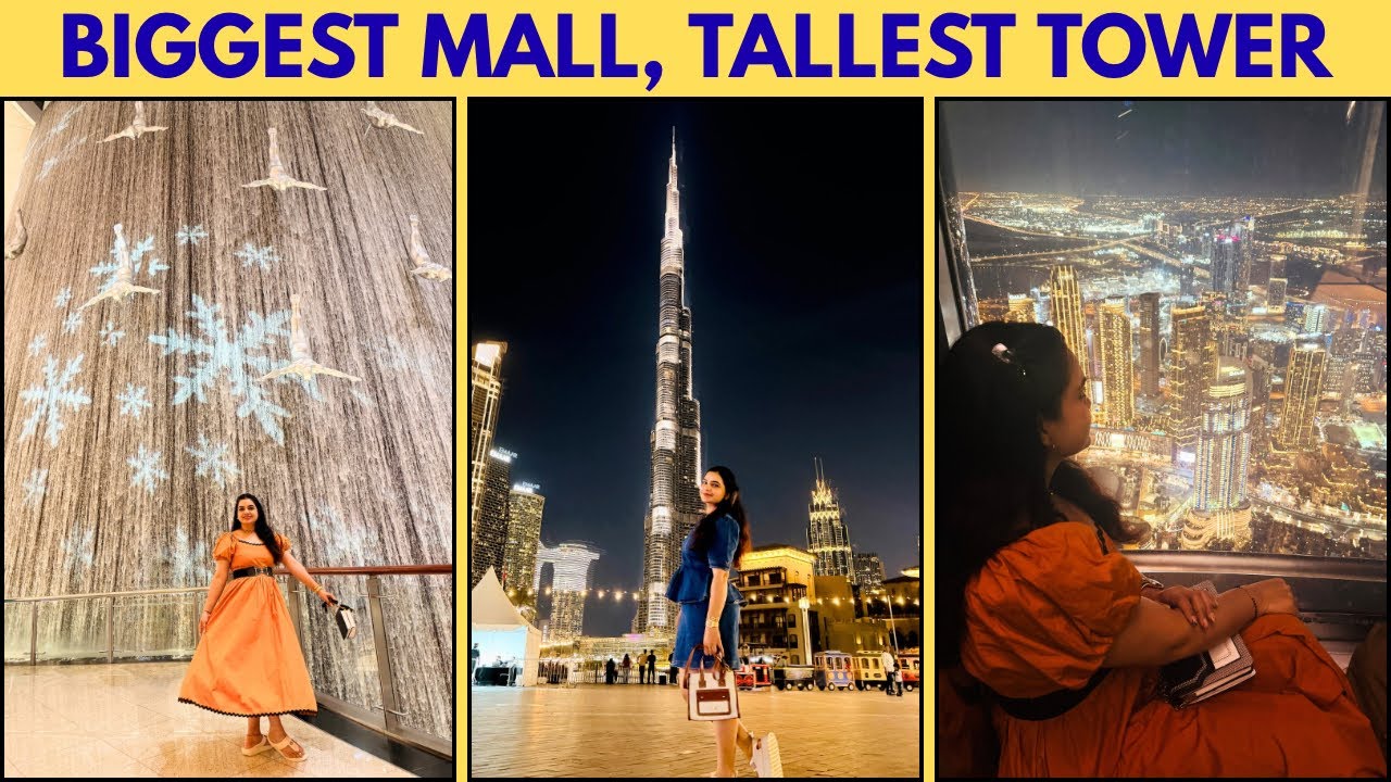 Burj khalifa 125th Floor Tour | Dubai Mall, Fountain Show | World's Tallest Tower #betweentheplaces