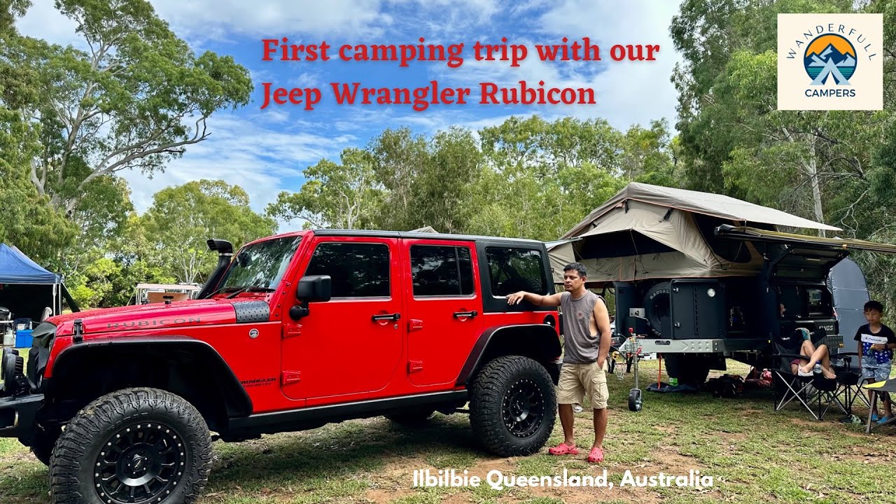 Jeep Wrangler Rubicon 4x4 Offroad Goes Camping Australia | Kings MT2 Camper Trailer Set-up 2023]