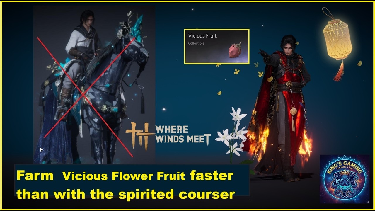 Farm Vicious Fruit faster than the spirited courser mount - Where winds meet