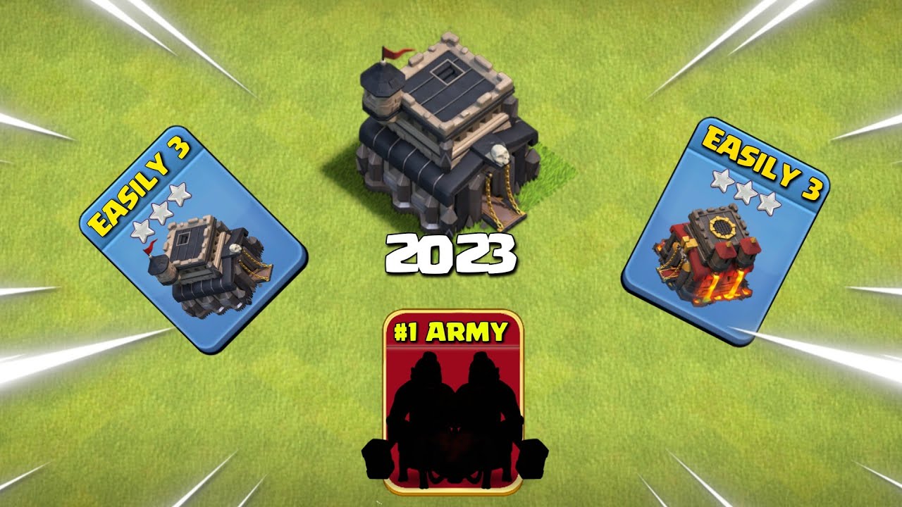 TOWN HALL 9 Best Attack Strategy 2023 | New Th9 vs Th10 in Clash of clans