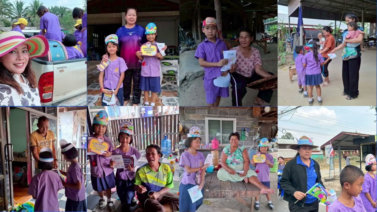 เดินรณรงค์เลือกตั้งปี 2569 โรงเรียนบ้านโศกขามป้อม