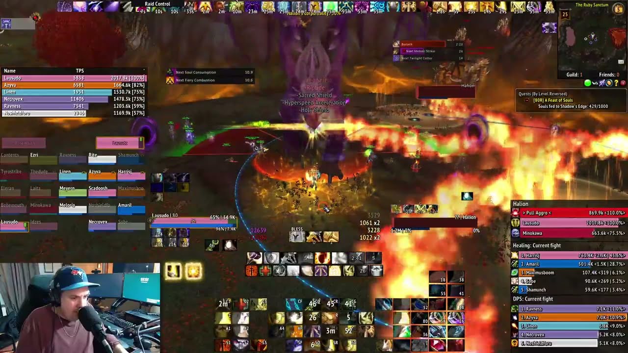 Ruby Sanctum | Halion 25 Normal | Tank POV | Warmane Lordaeron | WellTimedPizza