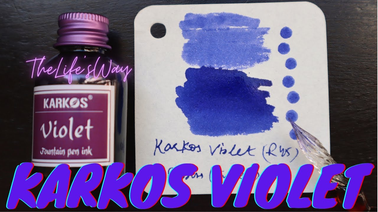 Karkos Violet Fountain Pen Ink (30ml) for USD 1.97 Only!