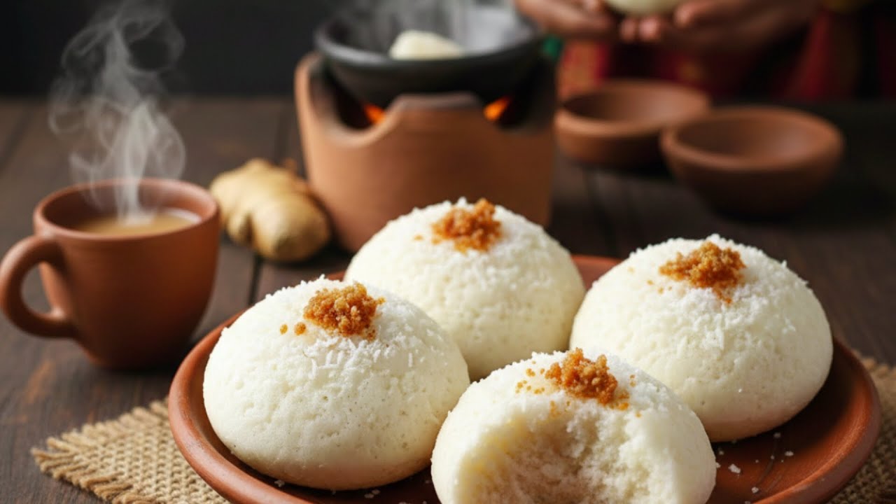 মায়ের হাতের ভাপা পিঠা খেলাম🧡👌