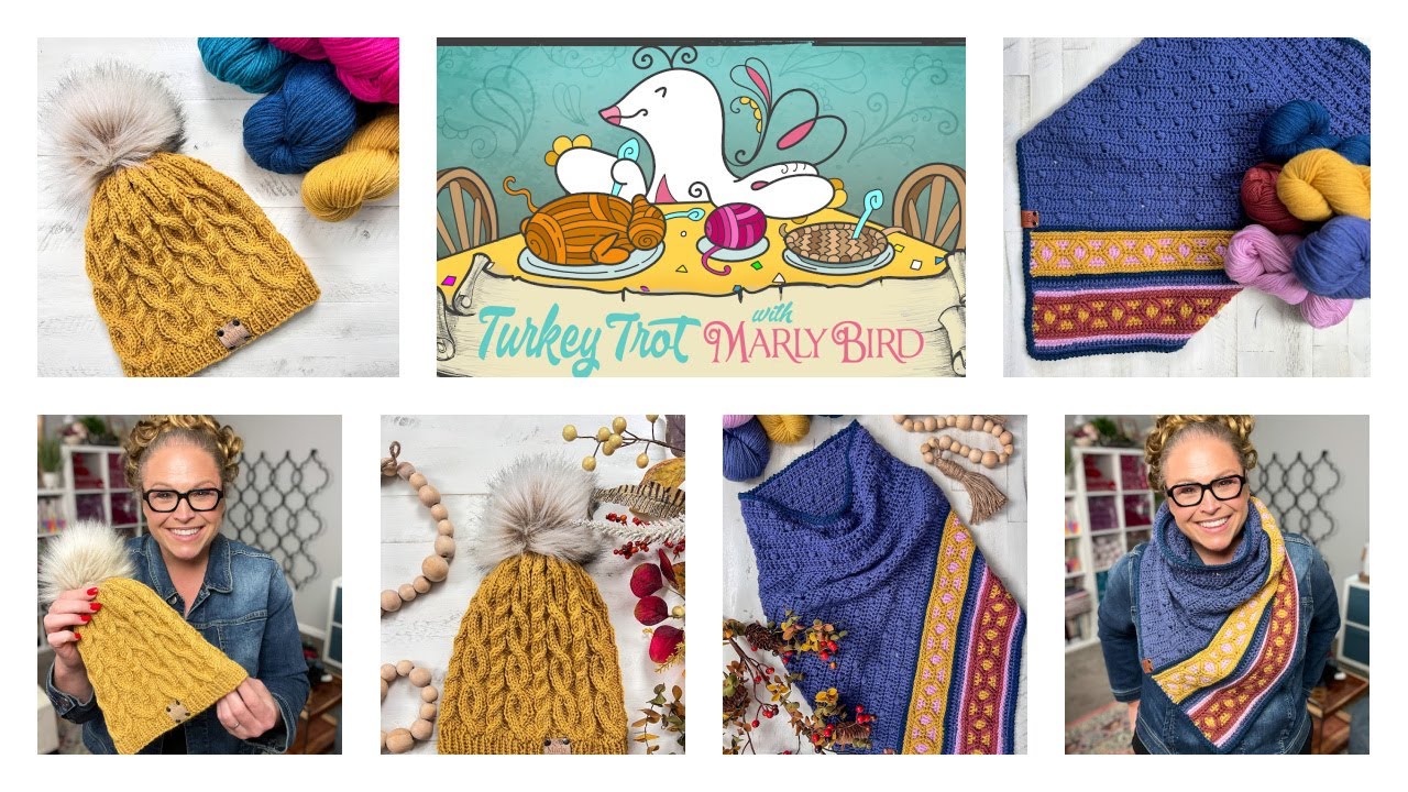 FREE 7th Annual Turkey Trot Make-Along 2025! Crochet and Knitting Patterns + Video Tutorials