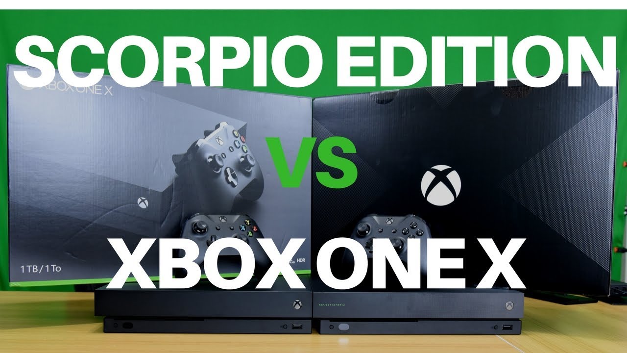 Распаковка Xbox One X против Xbox One X Project Scorpio Edition