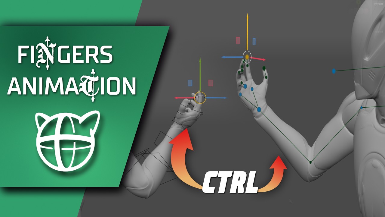 Hands and Fingers animation in Cascadeur