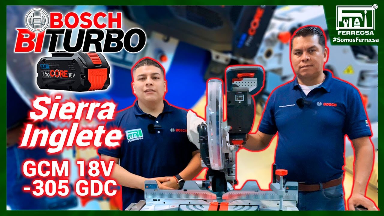 INCREÍBLE Sierra Inglete GCM 18V-305 GDC BITurbo BOSCH (DEMOSTRACIÓN)