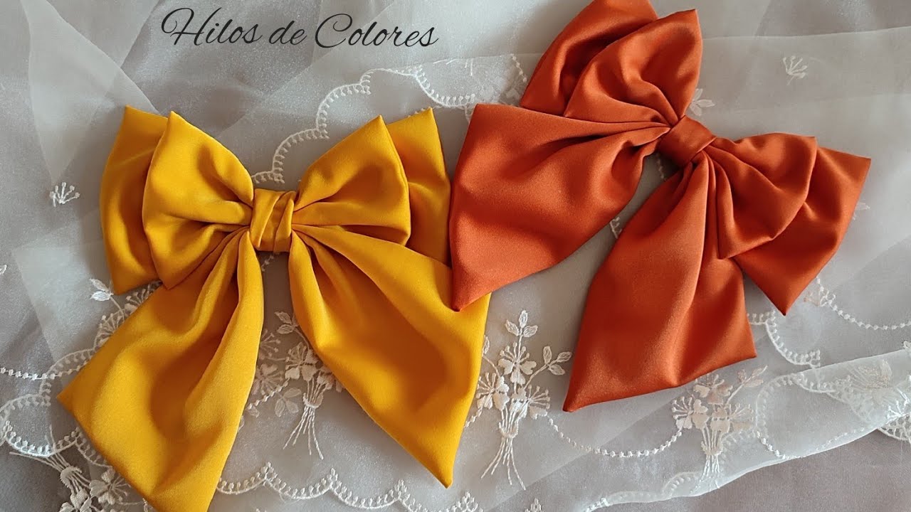 Lazos de tela Coquette 🎀| Hilos de Colores #diy #manualidades