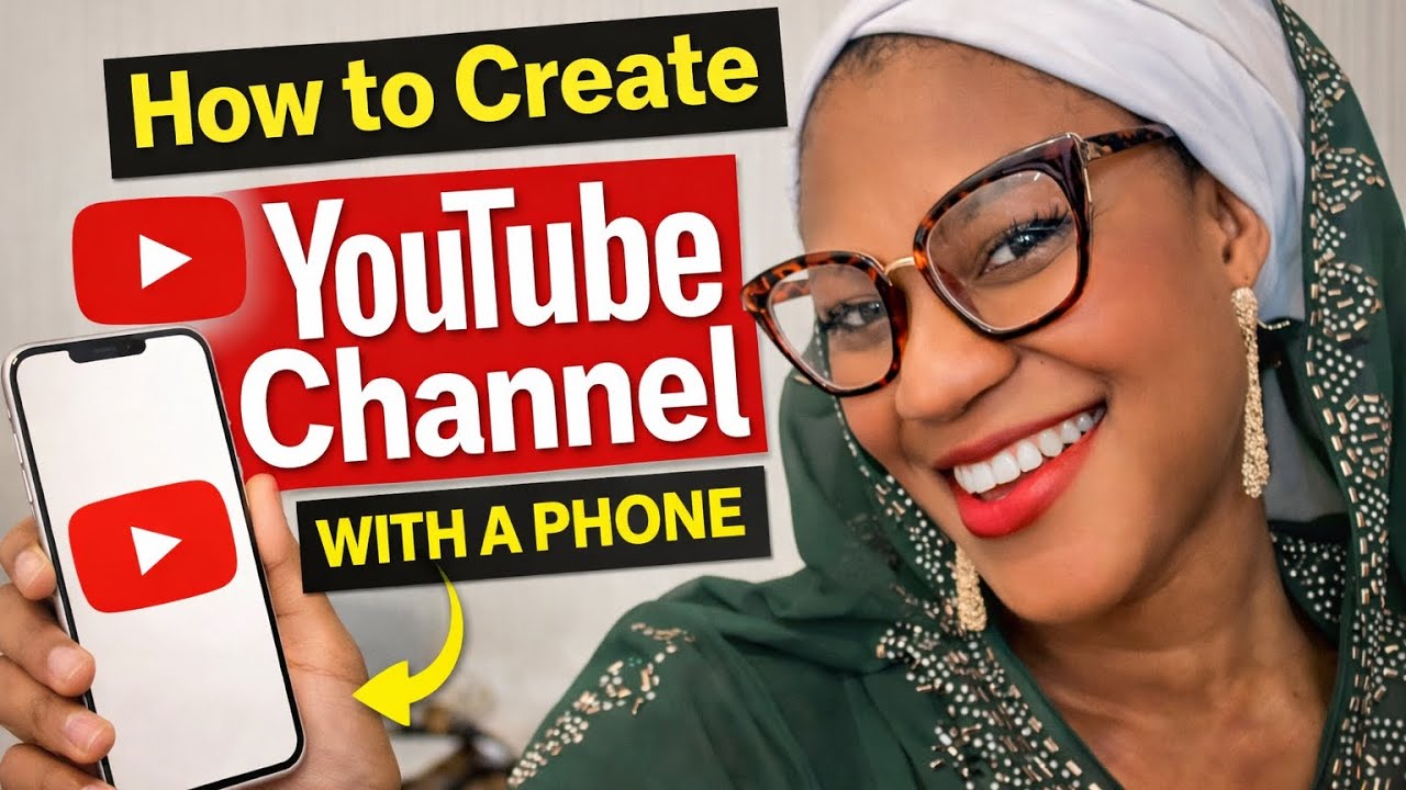 How to create YouTube channel with a mobile phone 
