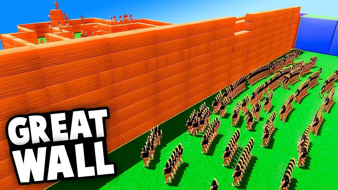 Great Wall of CHINA vs New SWORDSMAN Army! (Wooden Battles Update Gameplay)
