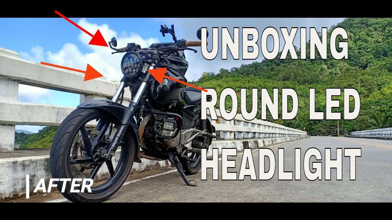 ROUND HEAD LIGHT UNBOXING #creeLED #unboxing #motorcycle