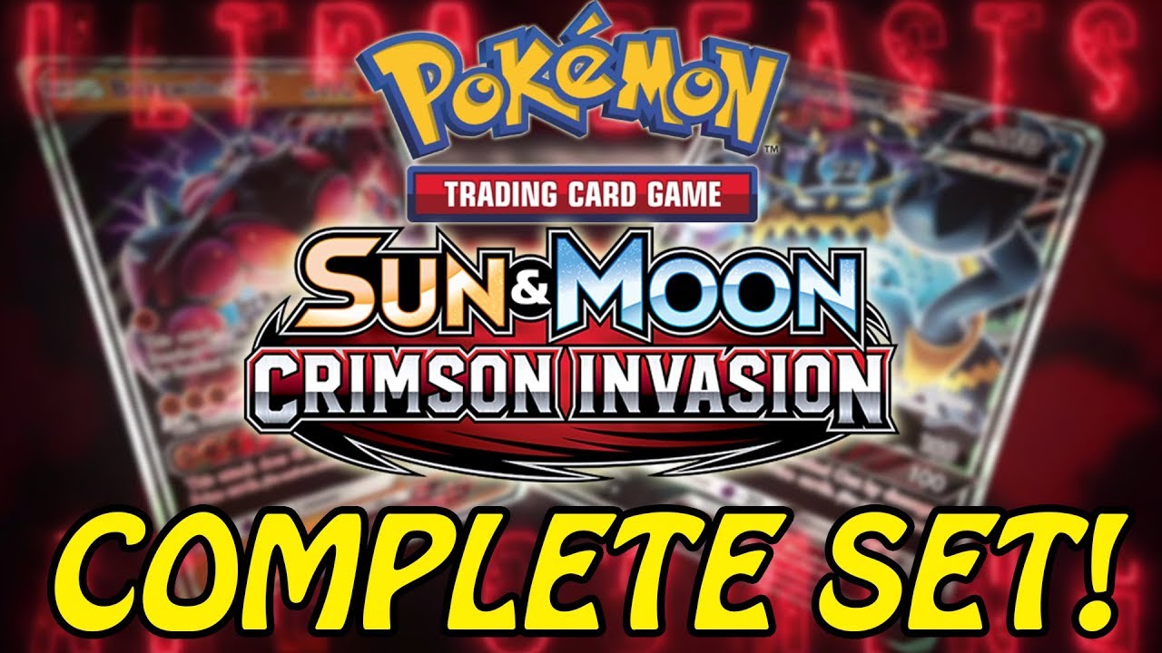 COMPLETE COLLECTION OF CRIMSON INVASION POKEMON CARDS!!!