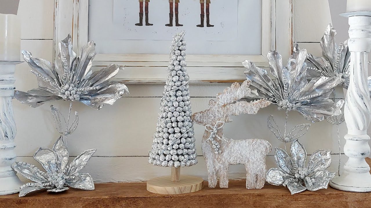 🌲🎄STUNNING CHRISTMAS DIY YOU HAVE TO SEE!! using aluminium foil.