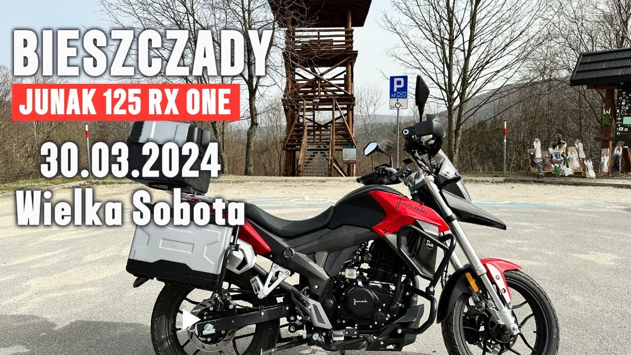 Bieszczady w Wielką Sobotę na Junaku 125 RX One.