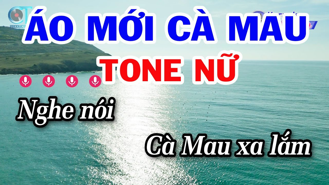 Karaoke &Aacute;o Mới C&agrave; Mau Tone Nữ ( Em ) Nhạc Sống Đồng Sen