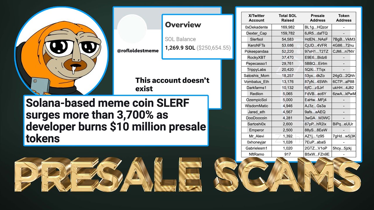 ⚠️ Meme Token Presale's are SCAMS (EXPOSED🚫)