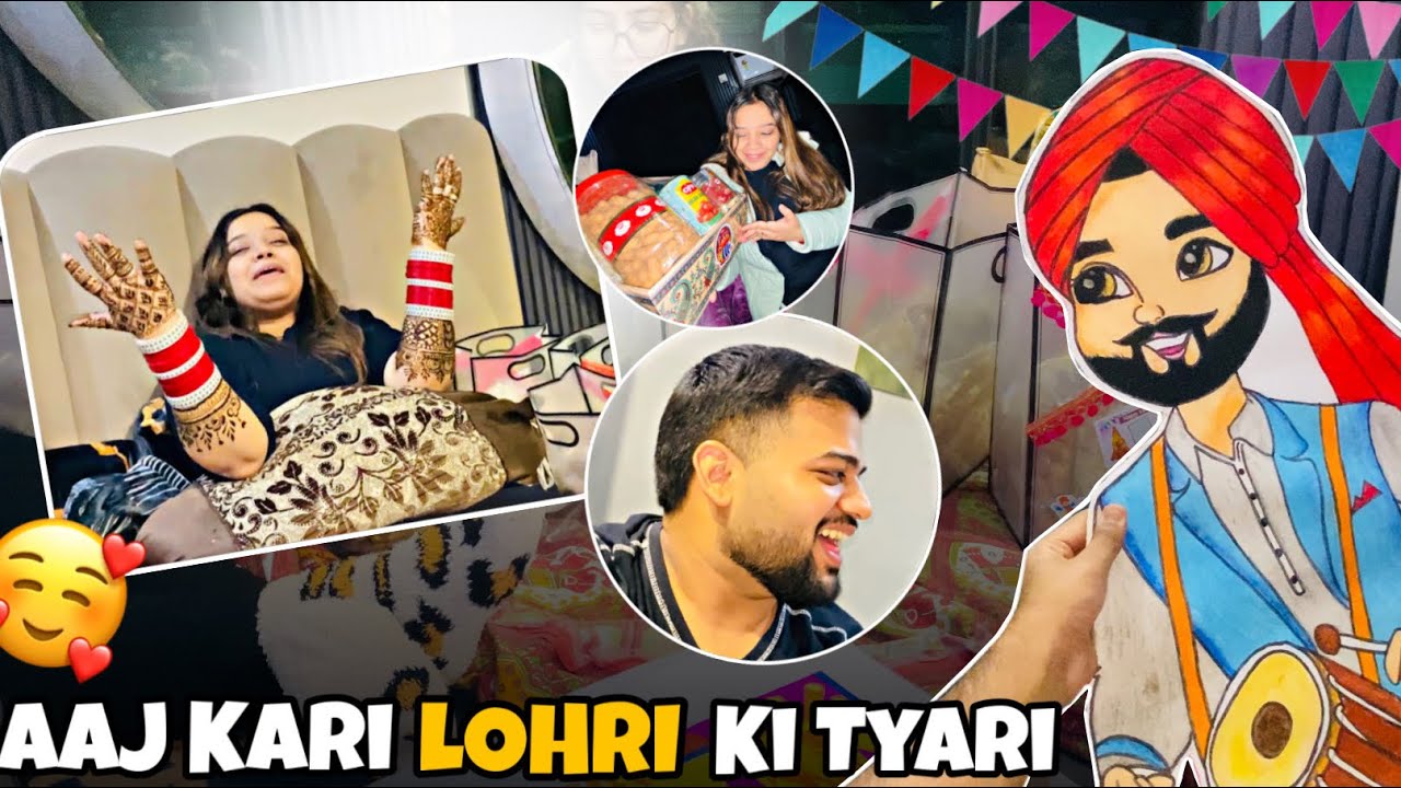 Canada 🇨🇦 Se Aayi Lohri 😍 Lohri Tyari Shuru 🥰✨ Dhritul’s First Lohri ❤️