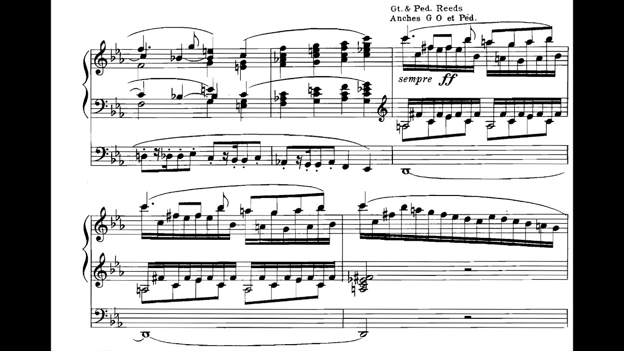 Franz Liszt - Fantasy and Fugue for Organ, S. 259 (1850) [Score-Video]