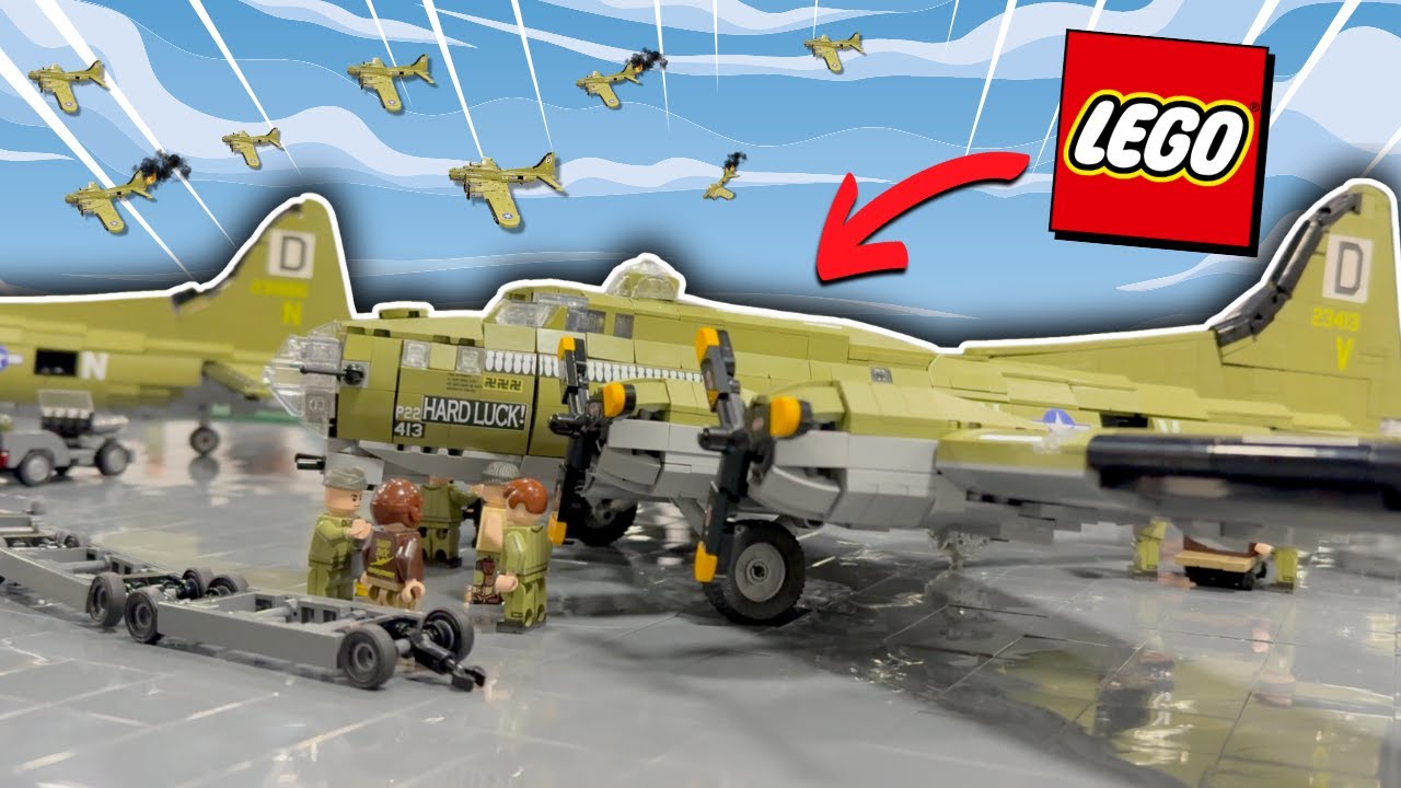 МАССИВНЫЙ АЭРОПОЛЕ LEGO B-17 || LEGO WW2 МОЦ! || Брикфэр, Пенсильвания, 2025 г.