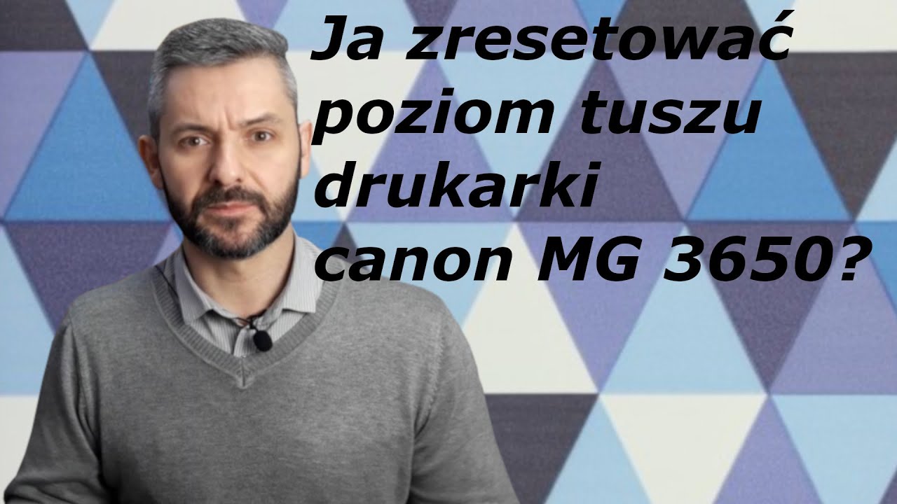 CANON PIXMA MG3650S 🖨️ Reset poziomu tuszu